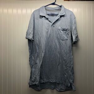 The Foundry Men's Blue Polo Shirt XLT Tall Cotton Blend Pocket